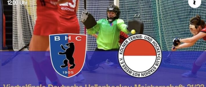 Vorschau Playoff Viertelfinale KTHC 1.Damen Hallensaison 2021/22