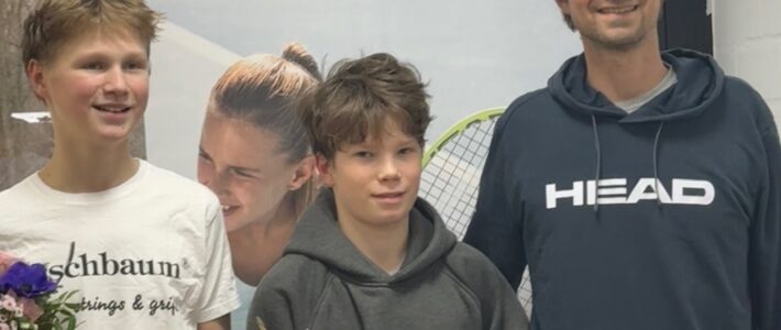 Jan Willing ist Tennis- Vizeverbandsmeister im TVM bei den Junioren U14 